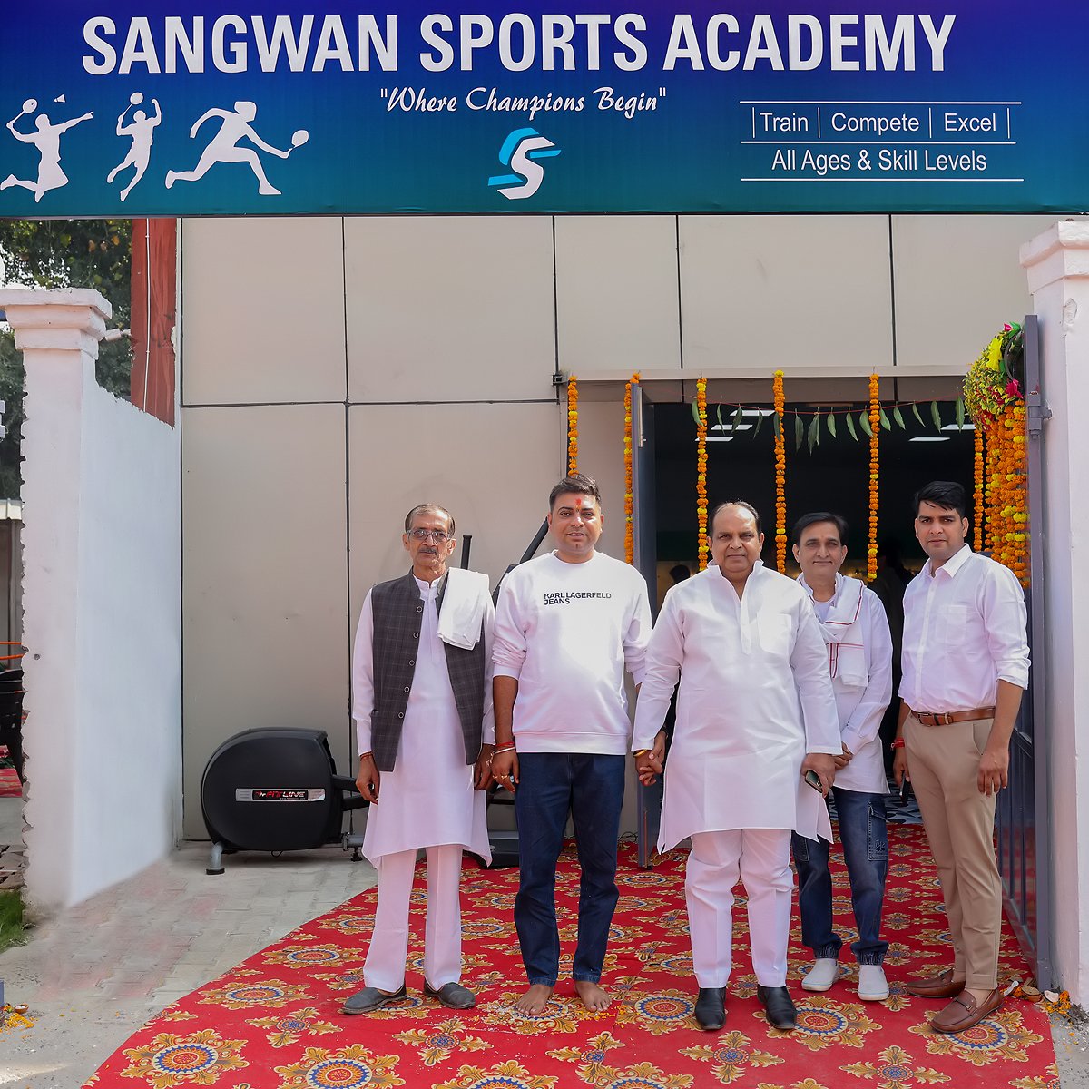 Modern sports academy environment