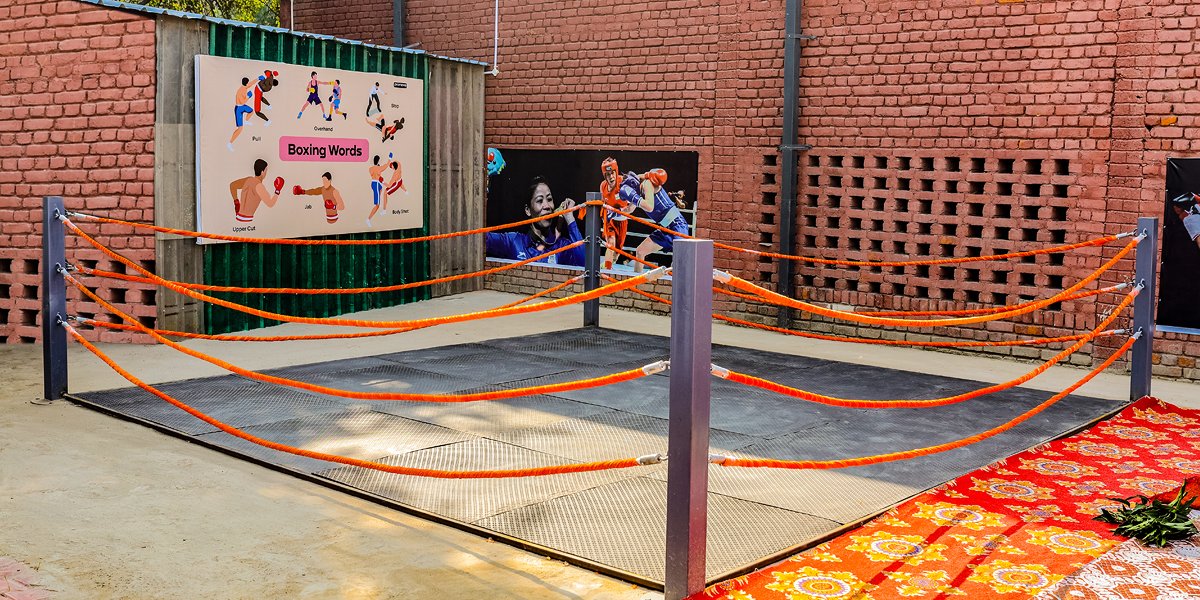 Boxing training session